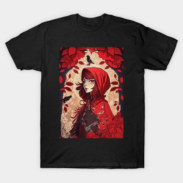 Fairytale Heroine : Red Riding Hood T-Shirt by Focused Instability